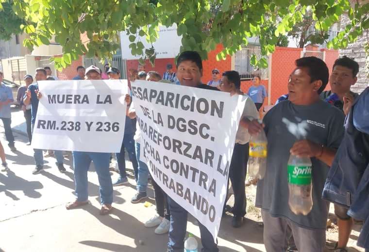 Operario industriales protestan en Sustancias Controladas /Foto: Juan Carlos Torrejón