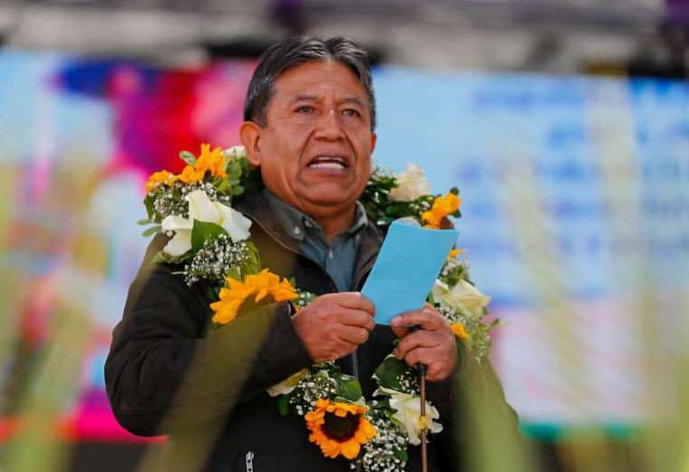 David Choquehuanca en el aniversario del MAS. Foto: Presidencia 